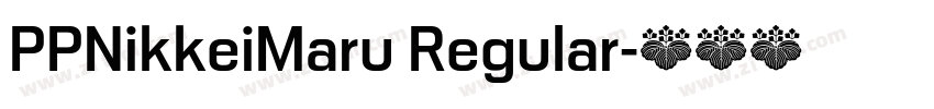 PPNikkeiMaru Regular字体转换